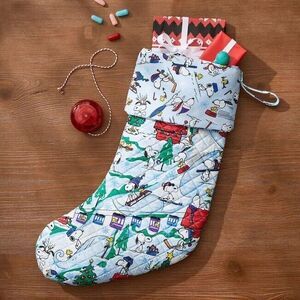 Vera Bradley Peanuts Snoopy Quilted Christmas Stocking- New w Tags